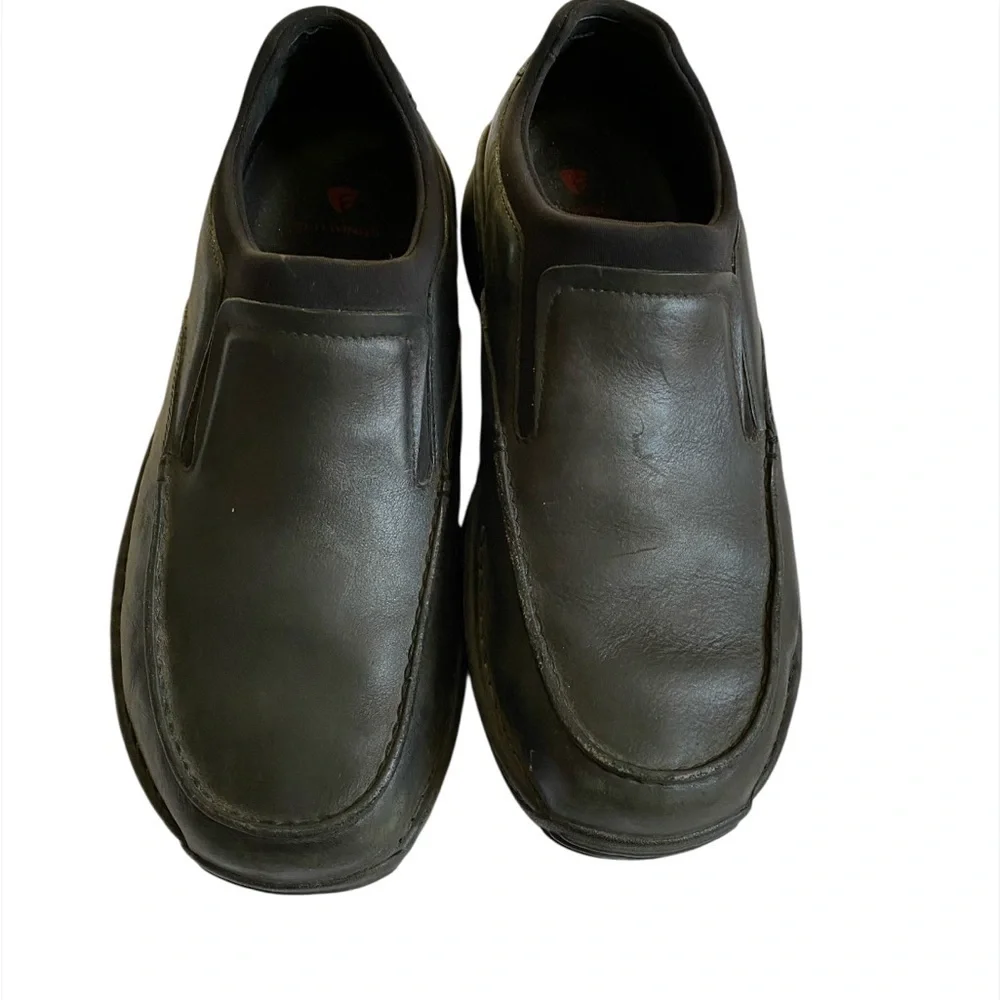 Red Wing Shoes Black Leather chef Men's Loafers safety shoes slip on comfortable